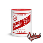 Lade das Bild in den Galerie-Viewer, Rude Girl Red Stripe Spirit Of 69 Mug With Color Inside Matching Reggae Cups For Couples Mugs
