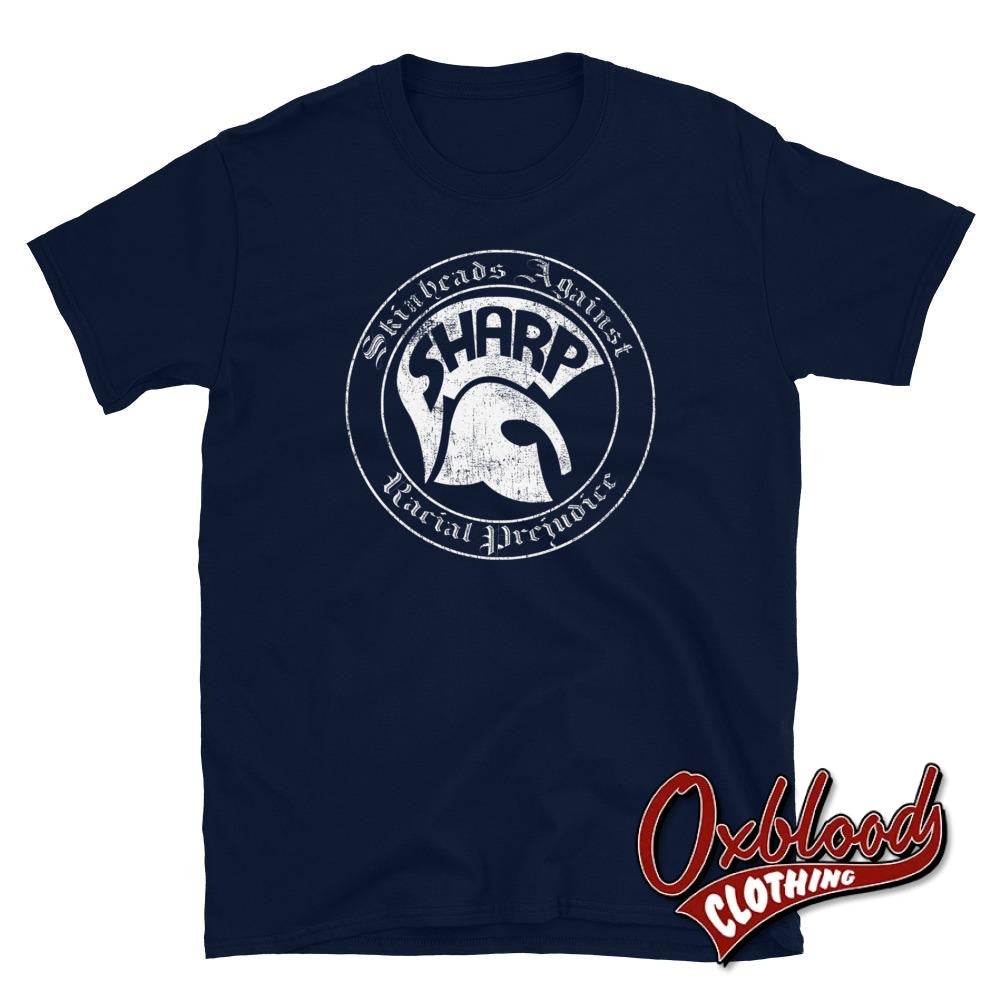 S.h.a.r.p. Skinheads Against Racial Prejudice T-Shirt - Sharp Clothing Navy / S