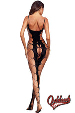 Lade das Bild in den Galerie-Viewer, Sexy Fishnet Open Crotch Body Stocking - Black Lace Bodysuit Outfit Ideas
