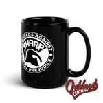 Cargar imagen en el visor de la galería, Sharp Glossy Mug - Skinheads Against Racial Prejudice Anti-Racist Trojan Skinhead
