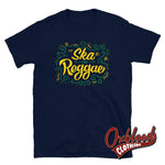 Lade das Bild in den Galerie-Viewer, Ska &amp; Reggae T-Shirt - Jamaican Flag Or Jamaica Gift Navy / S Shirts
