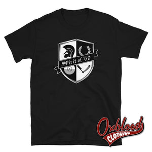 Skinhead Coat Of Arms Shield T-Shirt - And Ska Clothing Black / S