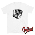 Cargar imagen en el visor de la galería, Skinhead Coat Of Arms Shield T-Shirt - And Ska Clothing White / S
