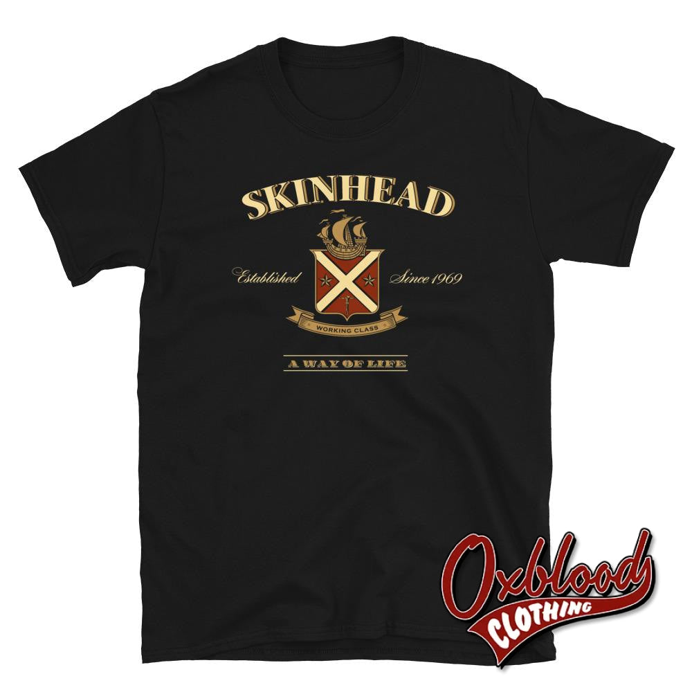 Skinhead Whiskey Label T-Shirt - And Ska Clothing Black / S