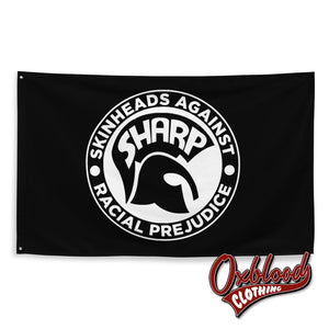 Skinheads Against Racial Prejudice Sharp Flag - Version 2