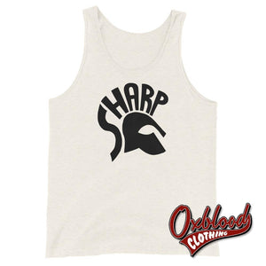 Skinheads Against Racial Prejudice Tank Top - S.h.a.r.p. / Sharp Oatmeal Triblend Xs