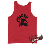 Cargar imagen en el visor de la galería, Skinheads Against Racial Prejudice Tank Top - S.h.a.r.p. / Sharp Red Xs
