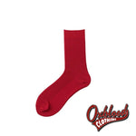 Cargar imagen en el visor de la galería, Solid Coloured Mens Socks - Fluorescence Color Red / Eur39-44
