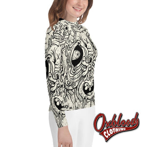 Surfer Zombie Undead Frankenstein Youth Rash Guard