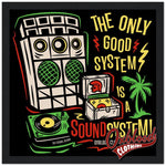 Cargar imagen en el visor de la galería, The Only Good System Is A Sound Semi-Glossy Paper Wooden Framed Poster 30X30 Cm / 12X12 Black Print
