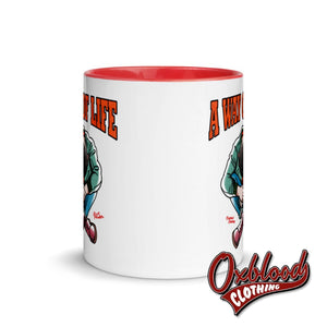 Traditional Skinhead A Way Of Life Mug With Color Inside - Mr Duck Plunkett Mugs