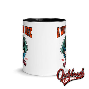 Traditional Skinhead A Way Of Life Mug With Color Inside - Mr Duck Plunkett Mugs