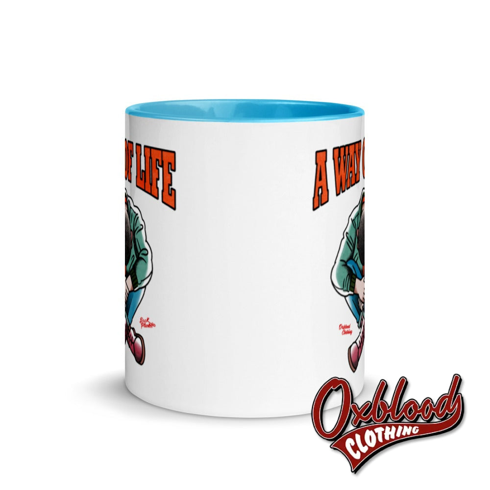 Traditional Skinhead A Way Of Life Mug With Color Inside - Mr Duck Plunkett Mugs