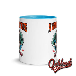 Traditional Skinhead A Way Of Life Mug With Color Inside - Mr Duck Plunkett Mugs