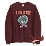 Cargar imagen en el visor de la galería, Traditional Skinhead A Way Of Life Sweatshirt - Mr Duck Plunkett
