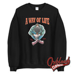 Cargar imagen en el visor de la galería, Traditional Skinhead A Way Of Life Sweatshirt - Mr Duck Plunkett
