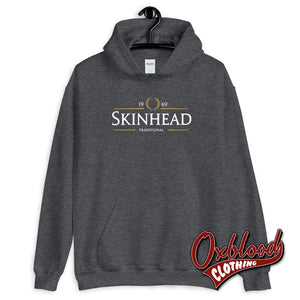 Traditional Skinhead Hoodie - 1969 Clothing Dark Heather / S