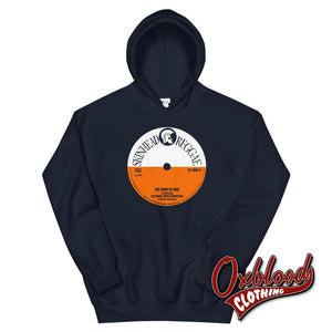 Traditional Skinhead Reggae Hooded Sweatshirt - Trojan Boss 1969 Ska Roots & Rocksteady Hoodie Navy