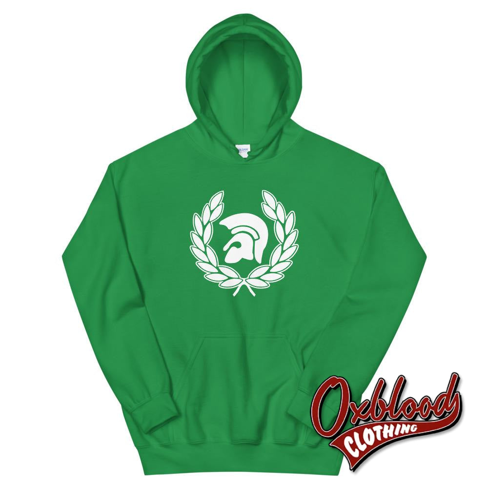 Trojan Skinhead Reggae Hoodie - 1969 Ska Laurel Wreath Irish Green / S