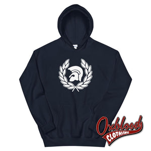 Trojan Skinhead Reggae Hoodie - 1969 Ska Laurel Wreath Navy / S