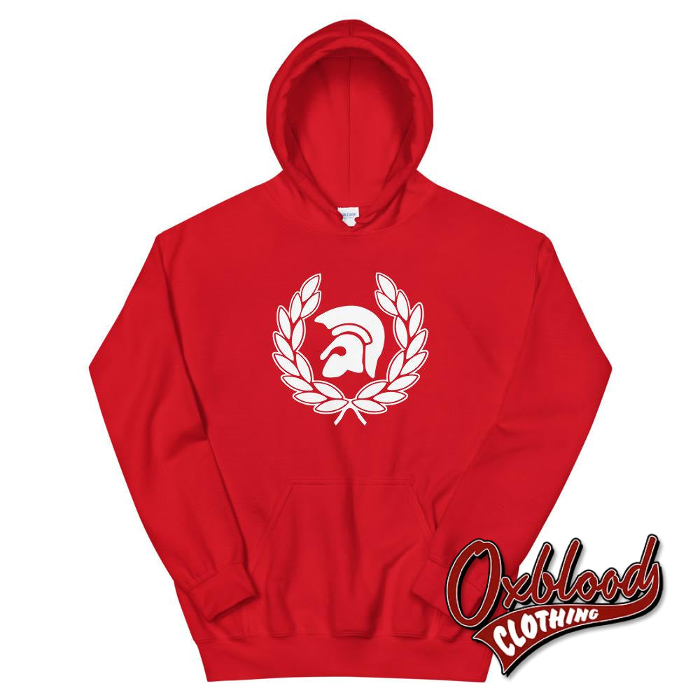 Trojan Skinhead Reggae Hoodie - 1969 Ska Laurel Wreath Red / S