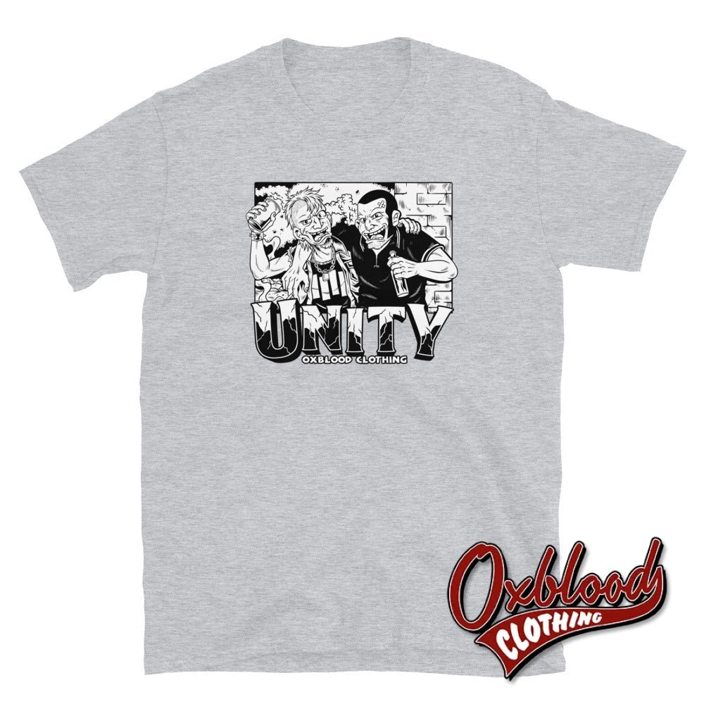 Unity Shirt - Oi To The World T-Shirt The Vigilante Sport Grey / S Shirts