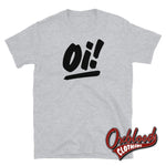 Load image into Gallery viewer, White Oi T-Shirt - Streetpunk Clothing Sport Grey / S
