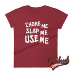 Lade das Bild in den Galerie-Viewer, Womens Choke Slap &amp; Use Me Shirt | Ddlg Daddy T-Shirt Independence Red / S
