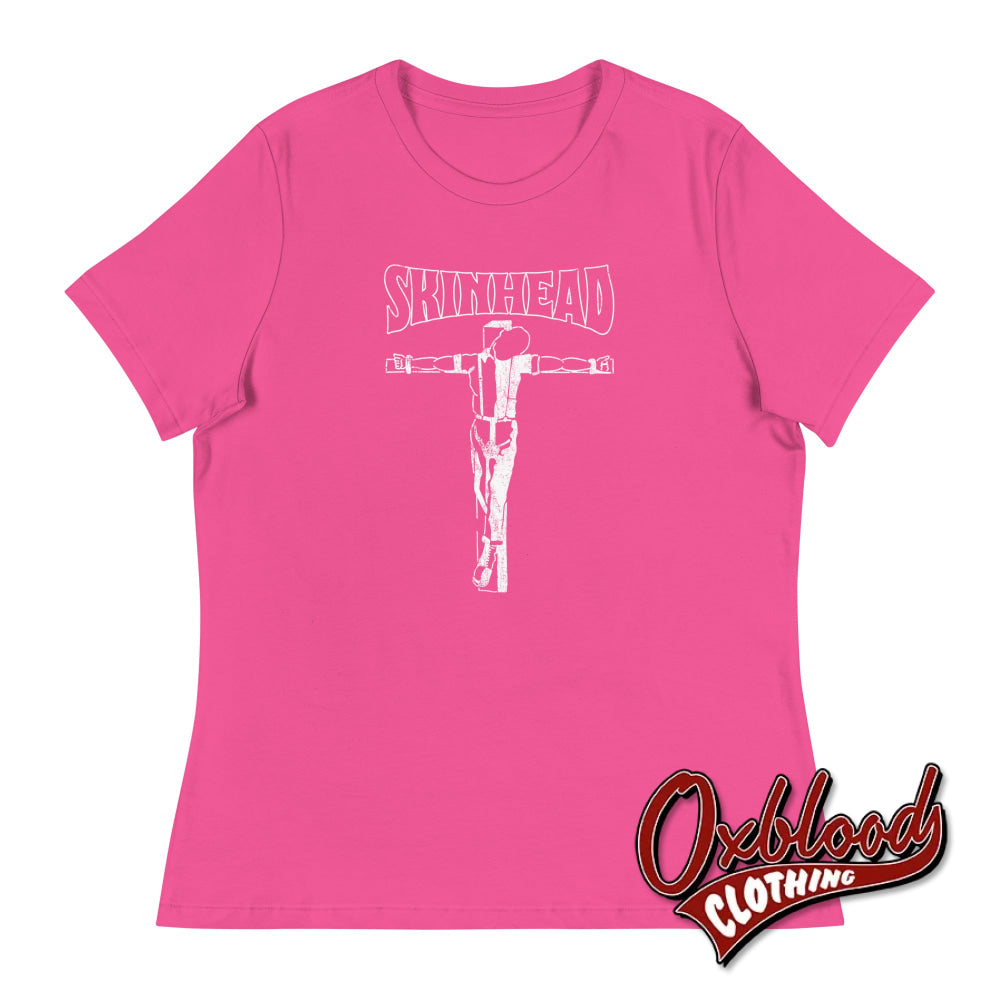 Women’s Crucified Skinhead T-Shirt - Ska & Girl Fashion Berry / S