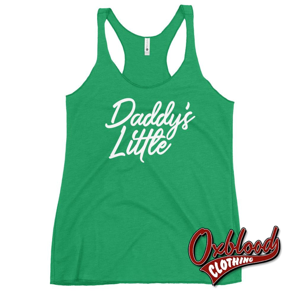 Womens Daddys Little Girl Shirt | Kinky Racerback Tank- T-Shirt - Bdsm Clothing Envy / Xs