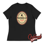 Load image into Gallery viewer, Womens Irish Stout Skinhead: Sometimes Anti-Social Always Anti-Fascist T-Shirt Black / S
