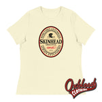 Load image into Gallery viewer, Womens Irish Stout Skinhead: Sometimes Anti-Social Always Anti-Fascist T-Shirt Citron / S
