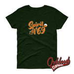 Cargar imagen en el visor de la galería, Womens Razors And Records 69 T-Shirt - Trojan Spirit Of Clothing Forest Green / S
