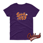 Cargar imagen en el visor de la galería, Womens Razors And Records 69 T-Shirt - Trojan Spirit Of Clothing Purple / S
