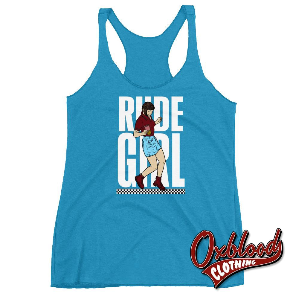 Womens Rude Girl Racerback Tank - Skinhead Ska Reggae Rudegirl 2Tone Top