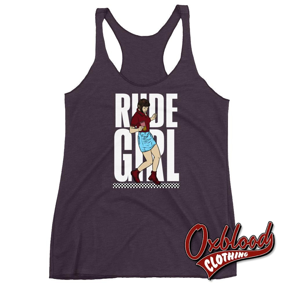 Womens Rude Girl Racerback Tank - Skinhead Ska Reggae Rudegirl 2Tone Top