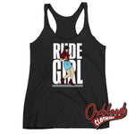 Lade das Bild in den Galerie-Viewer, Womens Rude Girl Racerback Tank - Skinhead Ska Reggae Rudegirl 2Tone Vintage Black / Xs Top
