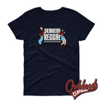 Load image into Gallery viewer, Womens Skinhead Reggae T-Shirt - Ska Trojan Rude Girl Shirt Navy / S Shirts
