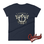 Lade das Bild in den Galerie-Viewer, Womens Tattoo Crucified Skinhead T-Shirt - Punk Ska Oi! Reggae Style Clothing Navy / S
