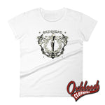 Lade das Bild in den Galerie-Viewer, Womens Tattoo Crucified Skinhead T-Shirt - Punk Ska Oi! Reggae Style Clothing White / S
