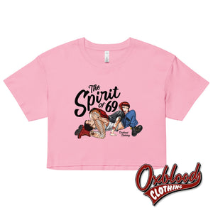 Women’s The Spirit Of 69 Crop Top - 60’S Style Bubblegum / Xs