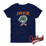 Cargar imagen en el visor de la galería, Womens Traditional Skinhead A Way Of Life T-Shirt - Mr Duck Plunkett
